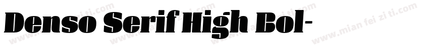 Denso Serif High Bol字体转换
